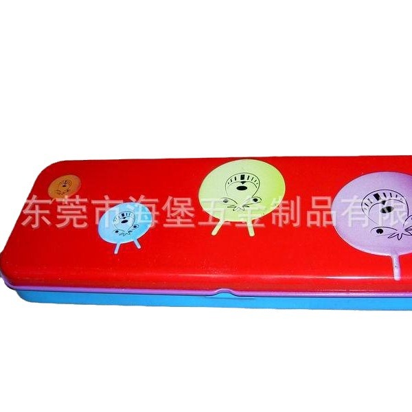 厂家直销单层铁皮文具盒;双层铁皮文具盒;马口铁文具盒