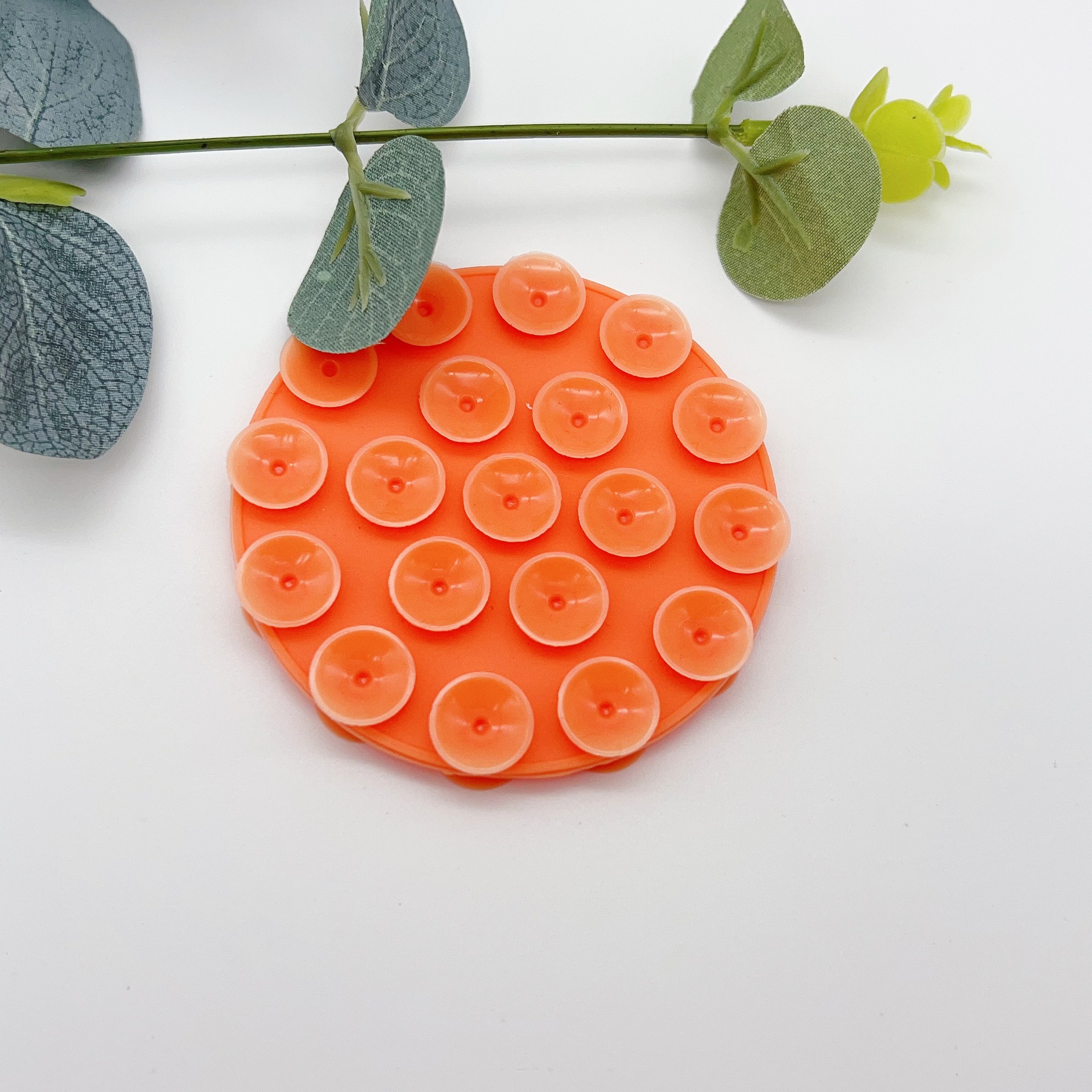 19개의 둥근 양면 흡입 컵*12g*주황색