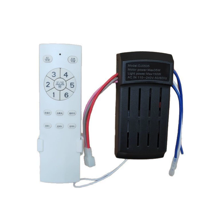 Потолочный вентилятор с регулируемой частотой, 6-скоростной приемник с дистанционным управлением, контроллер DJ0535, драйвер вентилятора, 35 Вт-110 В