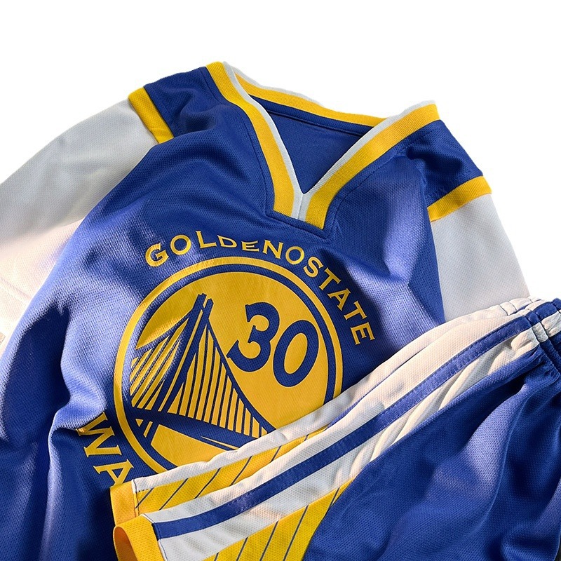 Camiseta retro Warrior City Edition Curry No. 30 uniforme de baloncesto No. 11 Thompson Traje deportivo casual para hombre
