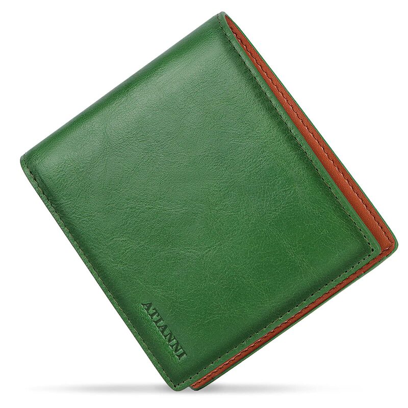 Foreign Trade Wallet Men's Guangzhou Factory Wholesale Anti-Theft Brush Rfid Wealth Cloth Simple Classy Coin Bag Genuine Leather Wallet
