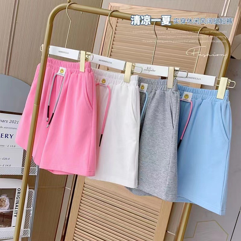 Girls' Pants Summer 2026 New Style Children's Sports Shorts Little Girl Color Loose Casual Five-Point Pants