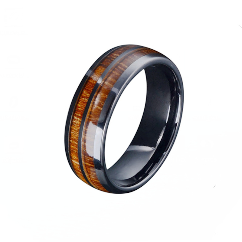1 Piece Fashion Colorful Titanium Steel Unisex Rings display picture 2