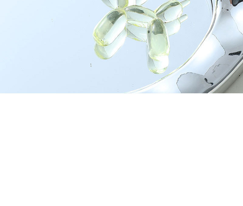 Mini Viral Transparent Balloon Dog Pendant Colorful Cartoon Puppy Keychain Phone Chain Women's Bag DIY Hanging Ornament