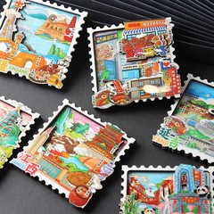 中国の都市の冷蔵庫のステッカーは成都杭州新疆江西瀋陽西塔延吉観光文創記念品です。