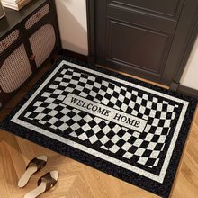 法式创意丝圈地垫家用可裁剪PVC地毯脚垫耐脏入户易打理门垫现货