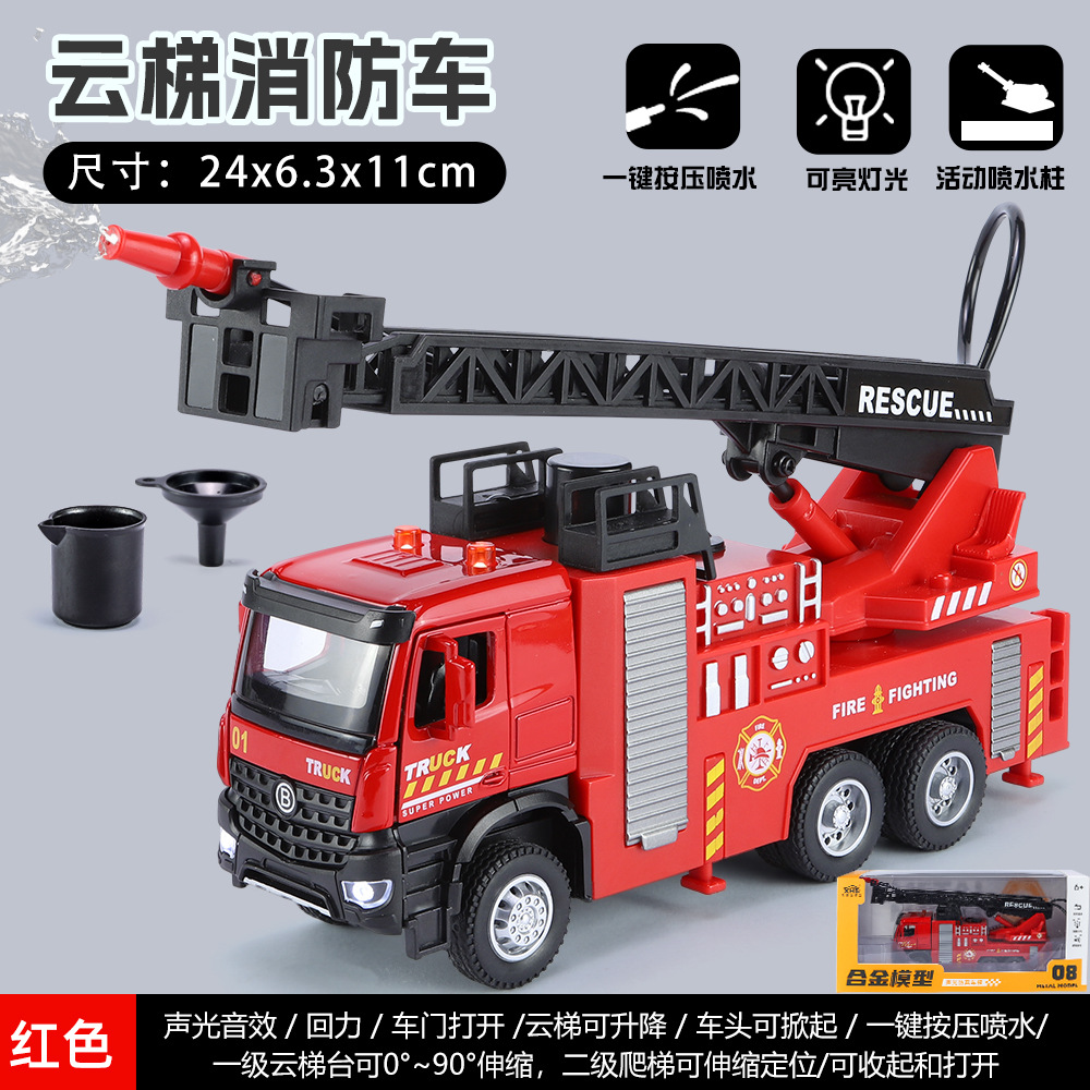 A3514-1:35 escalera camión de bomberos-caja