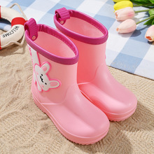 儿童雨鞋可爱卡通男女童幼儿园宝宝防水鞋套鞋中大童防滑雨靴胶鞋