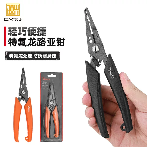 Teflon Rust-proof Luya Pliers Stainless Steel Fishing Pliers Open-loop Hook-off Pliers Fishing Outdoor Multifunctional Luya Pliers