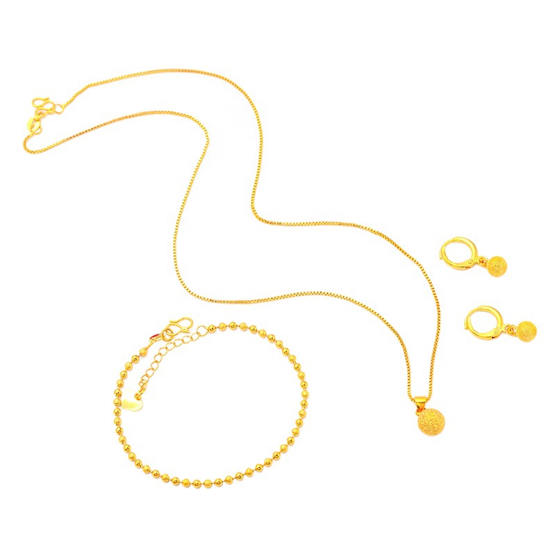 Collar de pulsera fina de las mujeres de oro de arena Collar de traje de mujer de oro de arena de mujeres