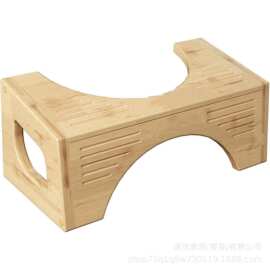 跨境木制浴室马桶凳儿童增高凳家用厕所脚踩凳木质多用途浴室凳