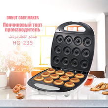 欧规家用甜甜圈机全自动电饼铛迷你小型烘焙儿童蛋糕机双面早餐机