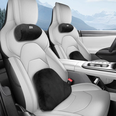 Modelə uyğun (Original) oturacaq örtükləri, Xiaomi Su7 Car Seat Cover - galaxy-gray-comes-with-1-set-of-headrest-and-waistrest-dedicated-car