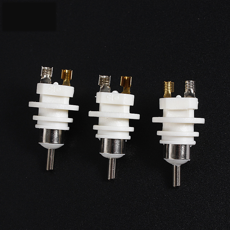 厂家供应旋转尾Φ15夹发器旋转插头直发梳美发器端子插子母座配件