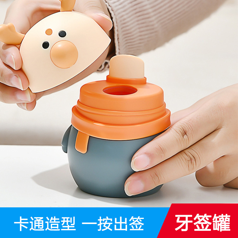 Cute Little Deer toothpick box Furnishing automatic pop -up…