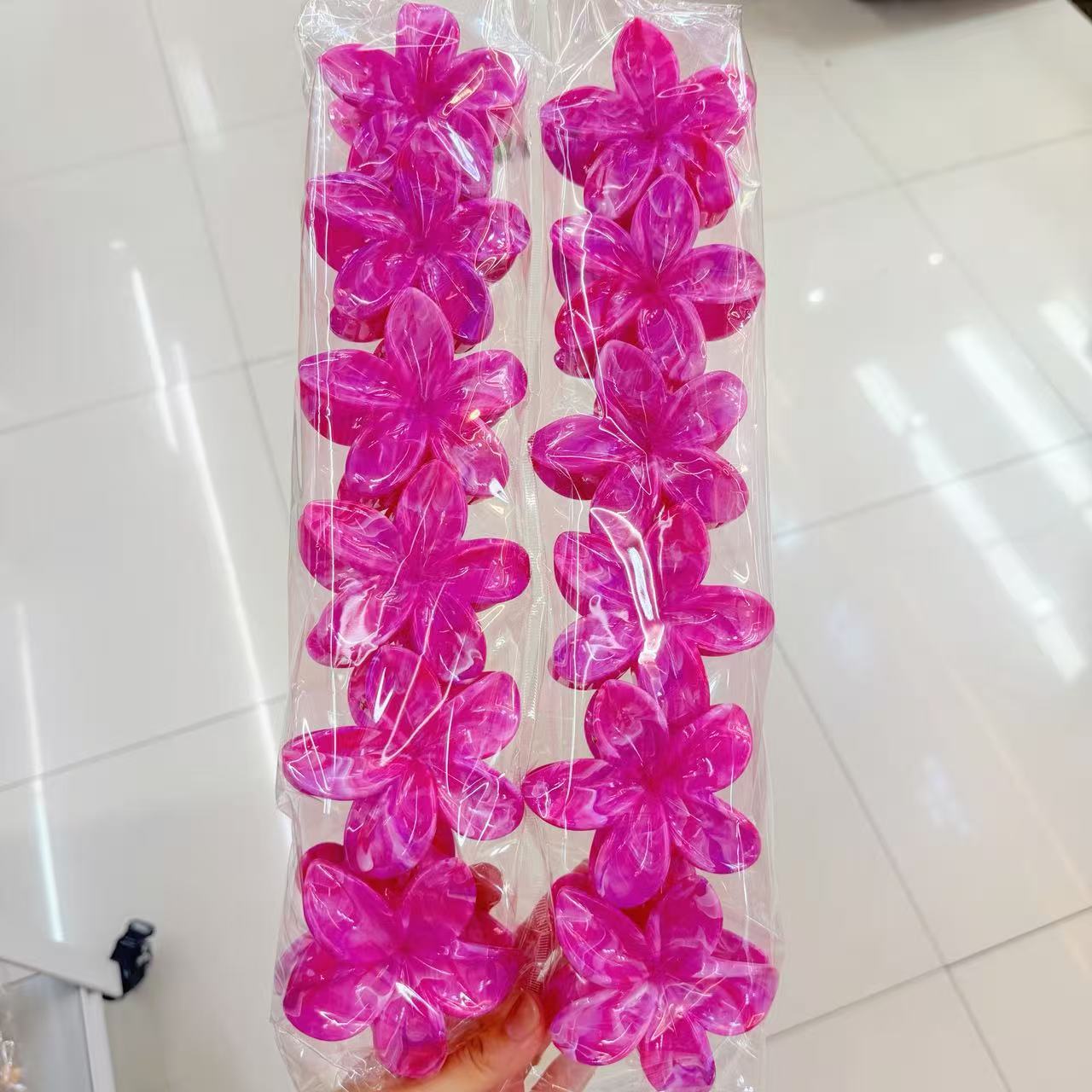 Europa y los Estados Unidos explotaron 8CM huevo flores clip de cabello de alta calidad para mujeres agarrar el cabello de tiburón color caramelo transfronterizo agarrar clip de cabello