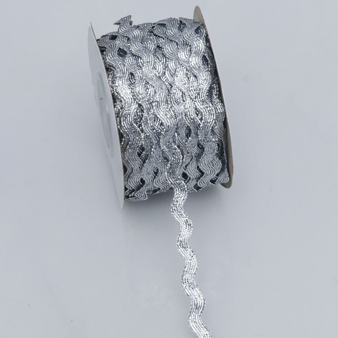 Cinturón curvo de onda de oro y plata de color de 5mm con borde S de onda de agua y borde creciente con cinta de encaje de joyería de ropa de bricolaje hecha a mano