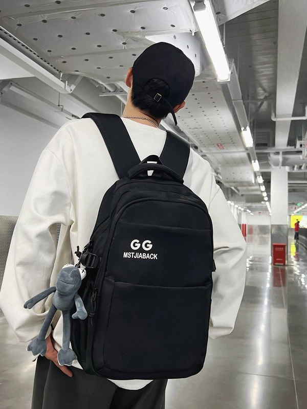 Capacious backpack for leisure for men and women, bag for traveling, Korean style
