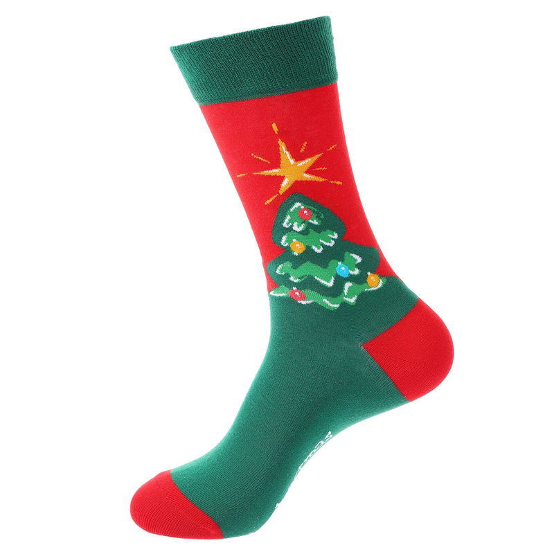 Haichin クロスボーダー クリスマス ミッドチューブ トレンド ソックス レディース ヨーロッパとアメリカのトレンド ブランド クリスマス ソックス ロングソックス メンズ イン トレンド ソックス|undefined