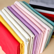 24色日系先染布料水洗棉布褶布糖果素色布野木棉口金里布刺绣布