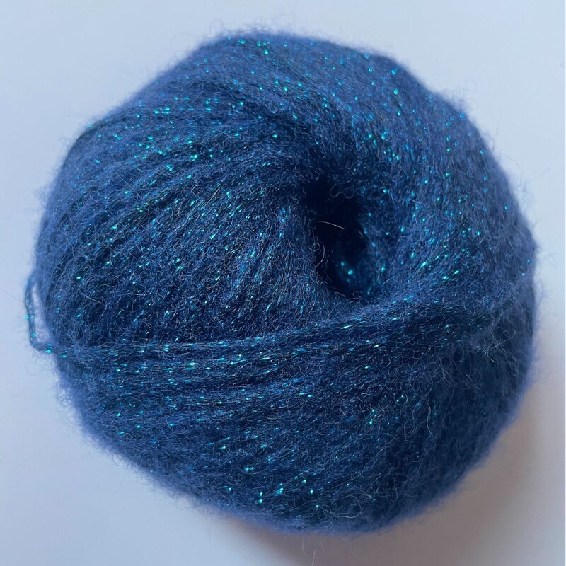 Gold and Silver Colorful Thread Mohair Thread Medium Fine Wool Mohair Wool Blended Bright Silk Thread Silk Thread