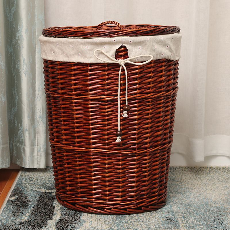Cesta de almacenamiento de ropa sucia tejida de caña Cesta de ropa sucia Cesta de almacenamiento de ropa sucia
