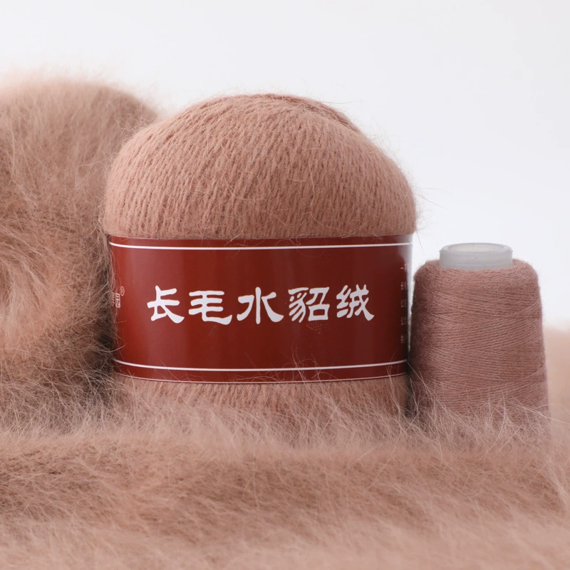 Foreign trade mink wool line Angora long hair rabbit yarn 14/2 medium thick hand knitted wool ball wool line
