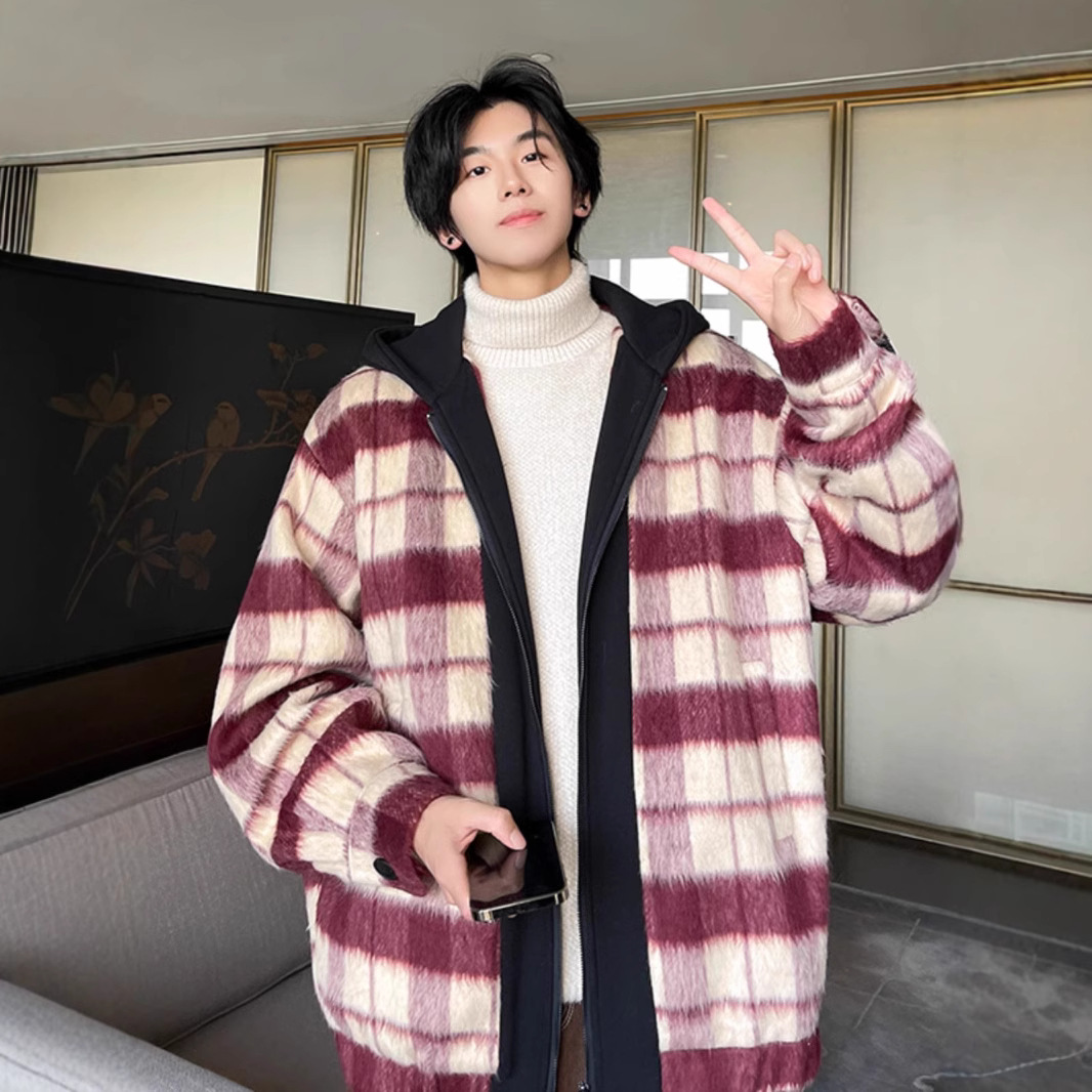 Hermosos abrigos para hombres, abrigos para hombres, modelos de primavera 2025, nuevos tops a cuadros de moda, ropa de primavera para niños grandes