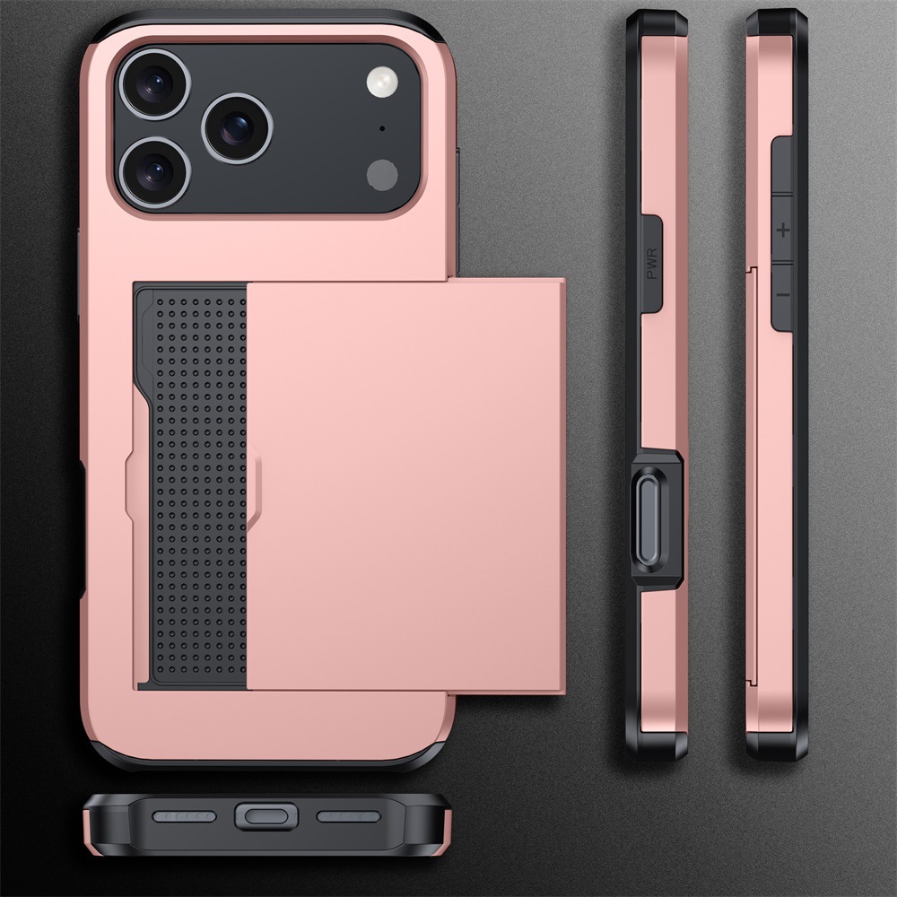 Shockproof Wallet Case For Iphone 16 Pro Max Slide Card Slot_voghion.com