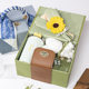 High-end Leather Portable Cosmetic Case Gift Box Wedding Accompanying Gift Wedding Return Gift Box Creative Birthday Gift Box for Best Friends