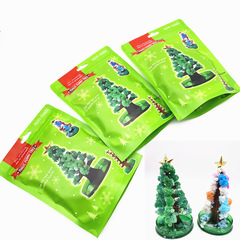 Cross-border DIY early education science experiment paper tree will bloom and crystallize magic Christmas tree Christmas decoration ornaments