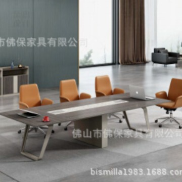 Foreign trade export new conference table desk 6-seat conference table Middle East Dubai Saudi Arabia iron foot conference table