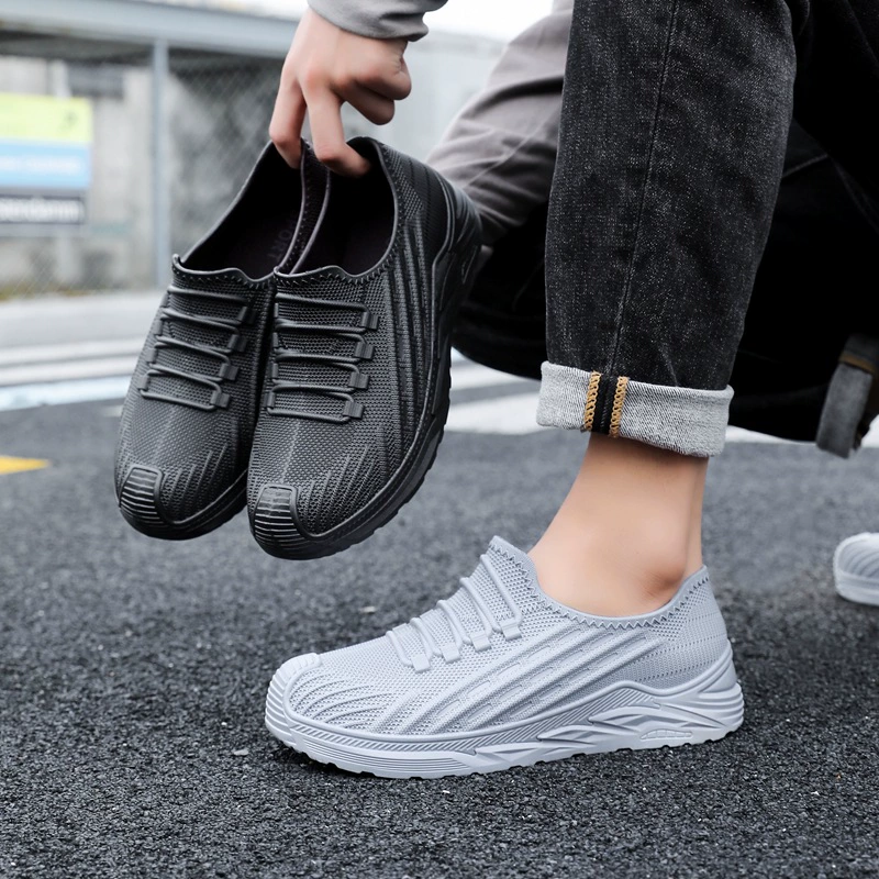 Мужские сапоги от дождя 2024 новый осенний внешний нанос для вождения на толстой подошве пляжные рыболовные тапочки противоскользящие и не вонючие ножные сандалии