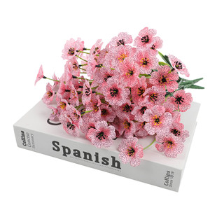 Artificial flower handmade plastic flower fake flower simulation bouquet finished wedding home outdoor props crafts for wholesale