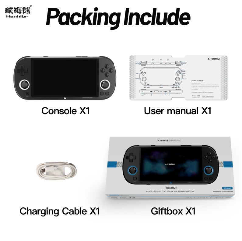 Cross-Border Handheld Retro Gba Arcade Psp Trimui Smart Pro Open Source Other Game Consoles Ips Games