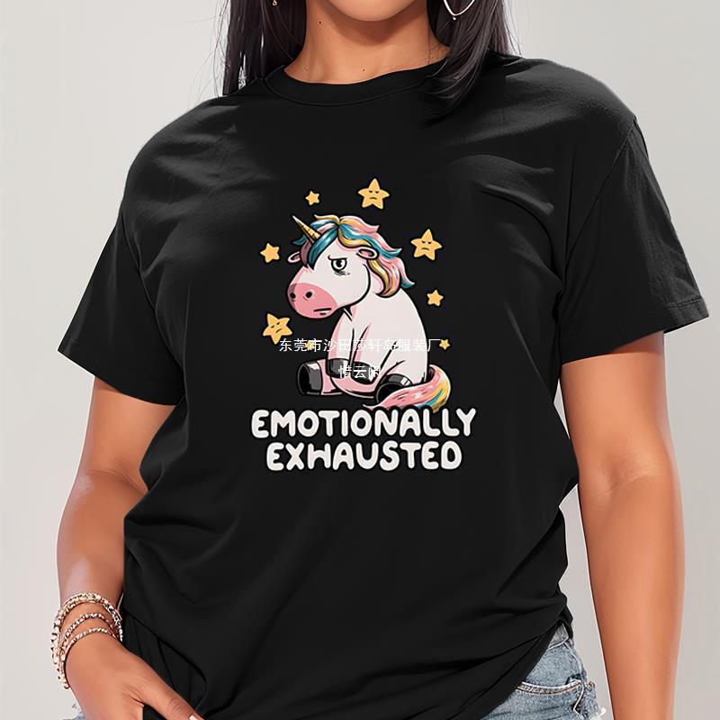 Harajuku Fashion Funny ShirT Graphic EmoTion Tired Unicorn Women Casual T-shirT ShorT Sleeve Summer Tired Harajuku Fashion Funny ShirT Graphic EmoTion Tired Unicorn Women Casual T-shirT ShorT Sleeve Summer Tired