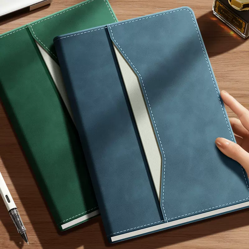 2026款商务简洁风笔记本办公记事会议记录日记本广告定制加印logo