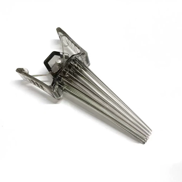 3# smoke gray fluffy clip