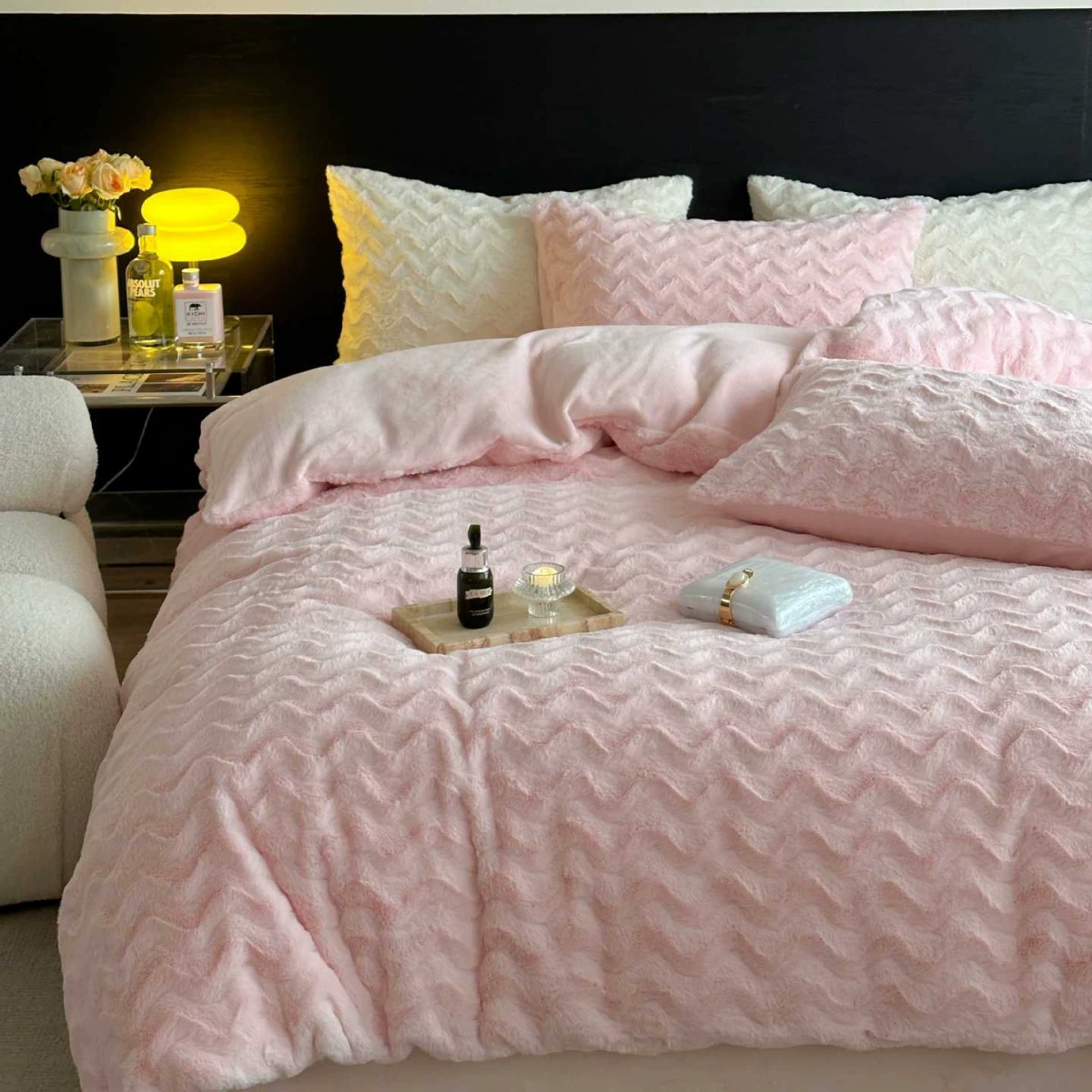 Demi-season set, keep warm duvet cover, bedspread, 4 piece set, simple and elegant design