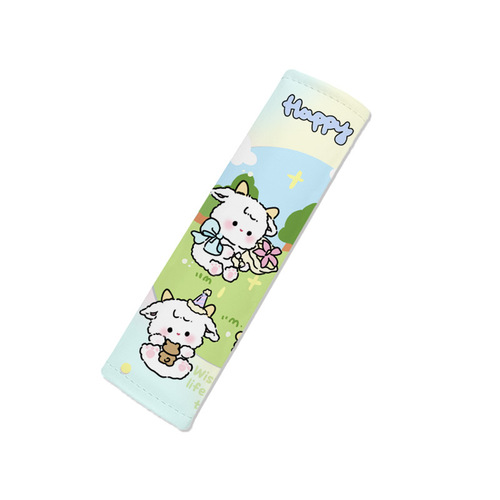 Car child safety belt shoulder cover auxiliary belt adjustment retainer baby cartoon cute anti-strangle protective cover