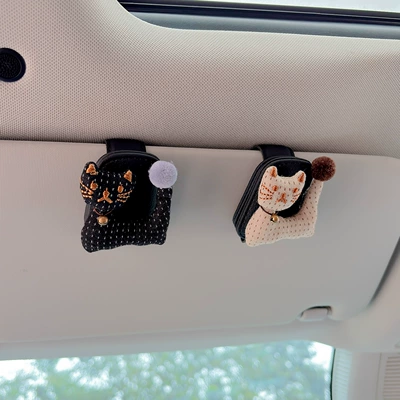 Sunglasses and Receipt Holder — Car Glasses Clip/Bill Clip