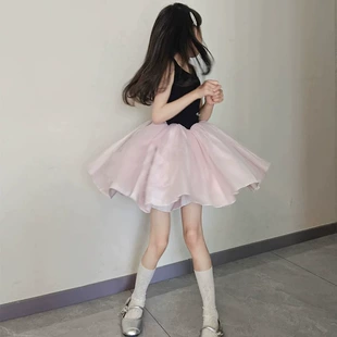 Пышное платье для девочек лето сетка