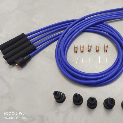 Blue 8mm High-Performance Silicone Other power supply, ignition system
