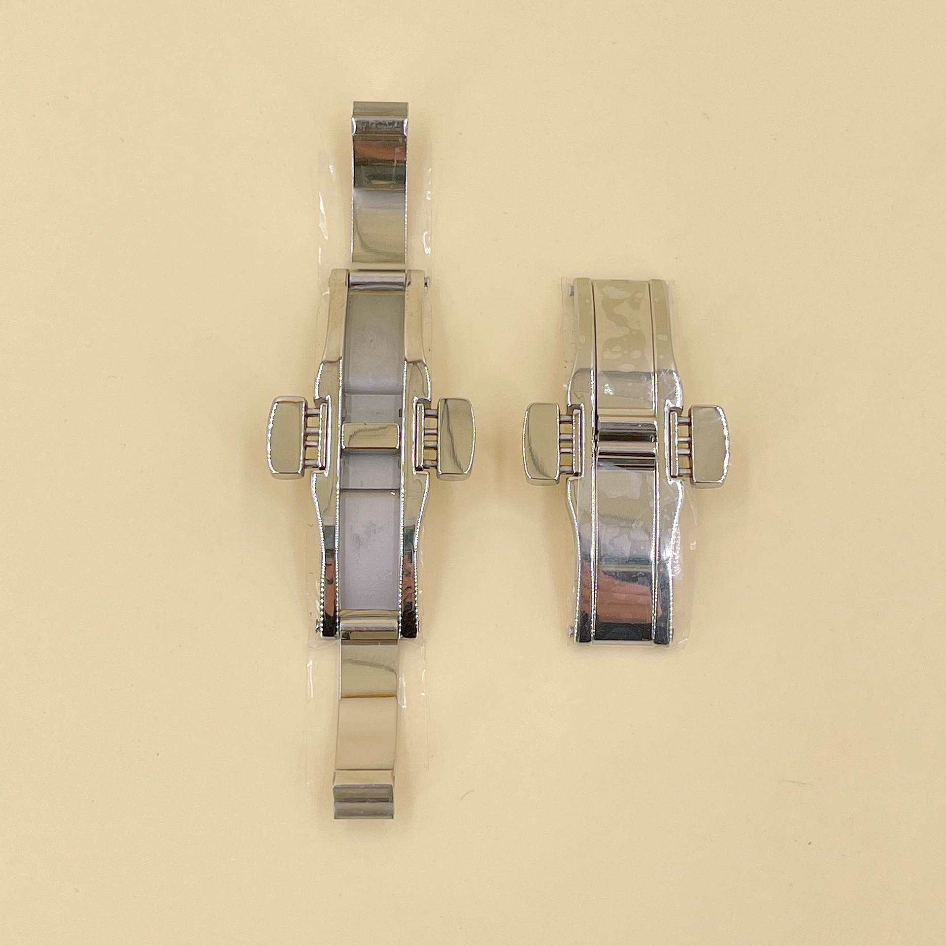 手表配件A级表扣蝴蝶扣 通用机械手表钢带卡扣 钨钢陶瓷表链扣子