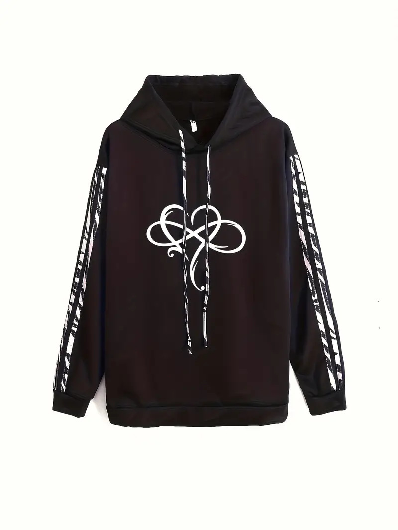 Lässiges Zweiteiler-Set für Damen – Langärmliger Pullover mit Streifen und passende Hose (S-XXL, Polyestermischung, bequemes Streetwear-Outfit)​_voghion.com