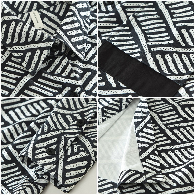 6780 Chemise rétro japonaise à manches longues pour hommes, impression Joker littéraire décontractée, haut ample pour hommes, une génération._voghion.com