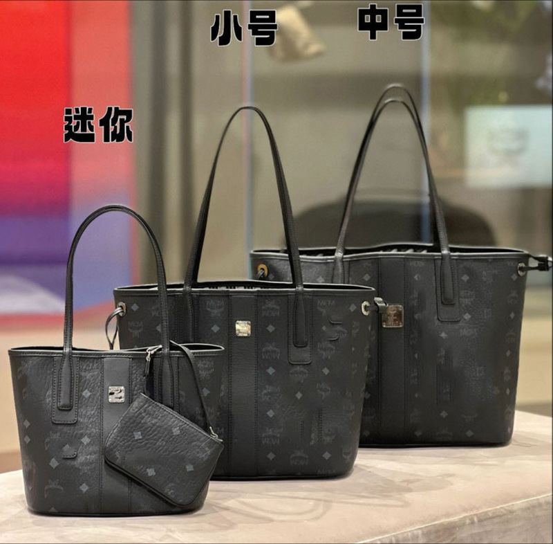 MCミニLIZプリントハンドバッグ小中号両面子母バッグワンショルダー大容量toteトートショッピングバッグ|undefined