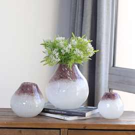 新款设计师款高颜值水培鲜花中式日式琉璃花瓶桌面装饰禅意摆件
