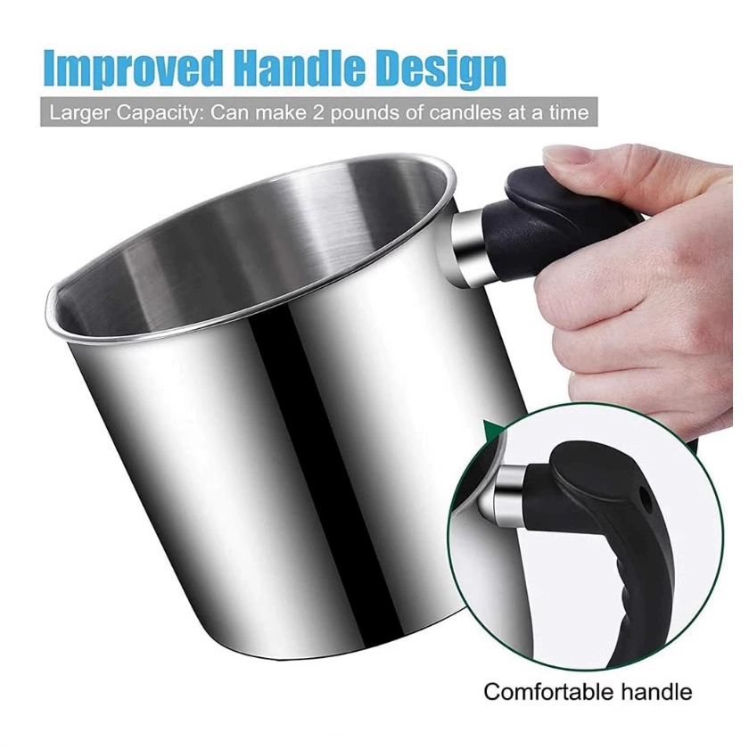 Хит продаж: трансграничный чайник-термос из нержавеющей стали для плавления воска, большой емкости, для изготовления свечей и рукоделия