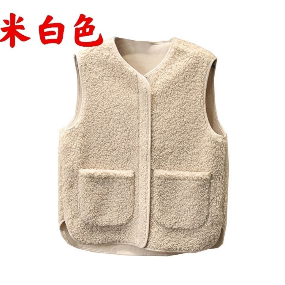 Chaleco de las mujeres nuevo Estilo Chaleco de piel bereber polar estilo coreano Otoño e Invierno versátil chaleco image 7